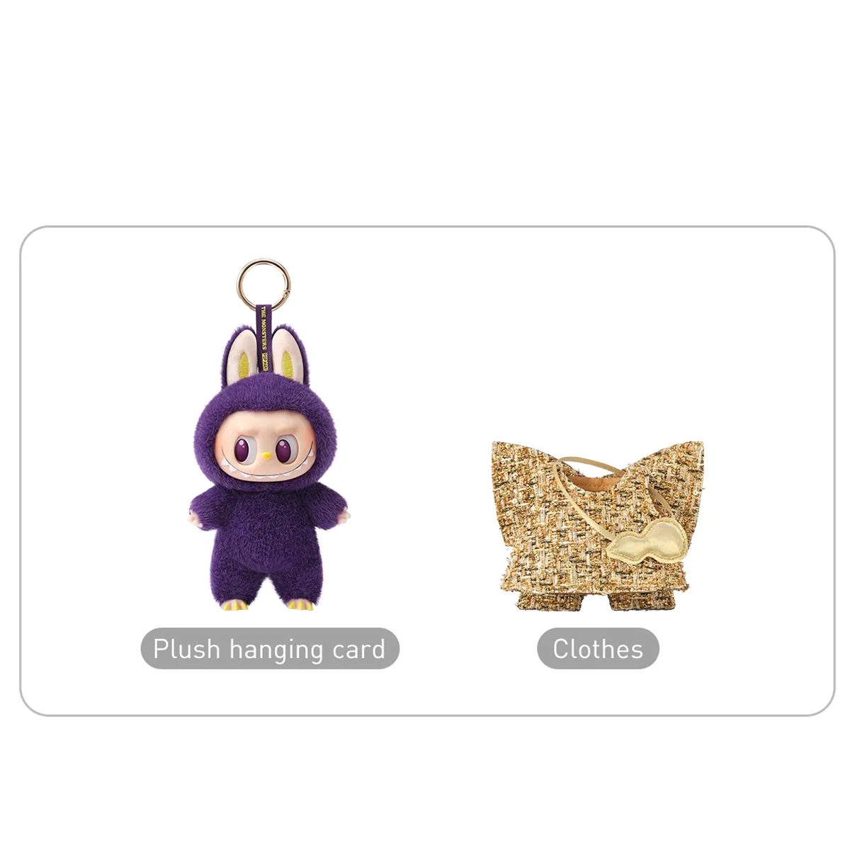Pop Mart Labubu The Monsters x Pronounce Wings of Fortune Vinyl Plush Hanging Card (Original)