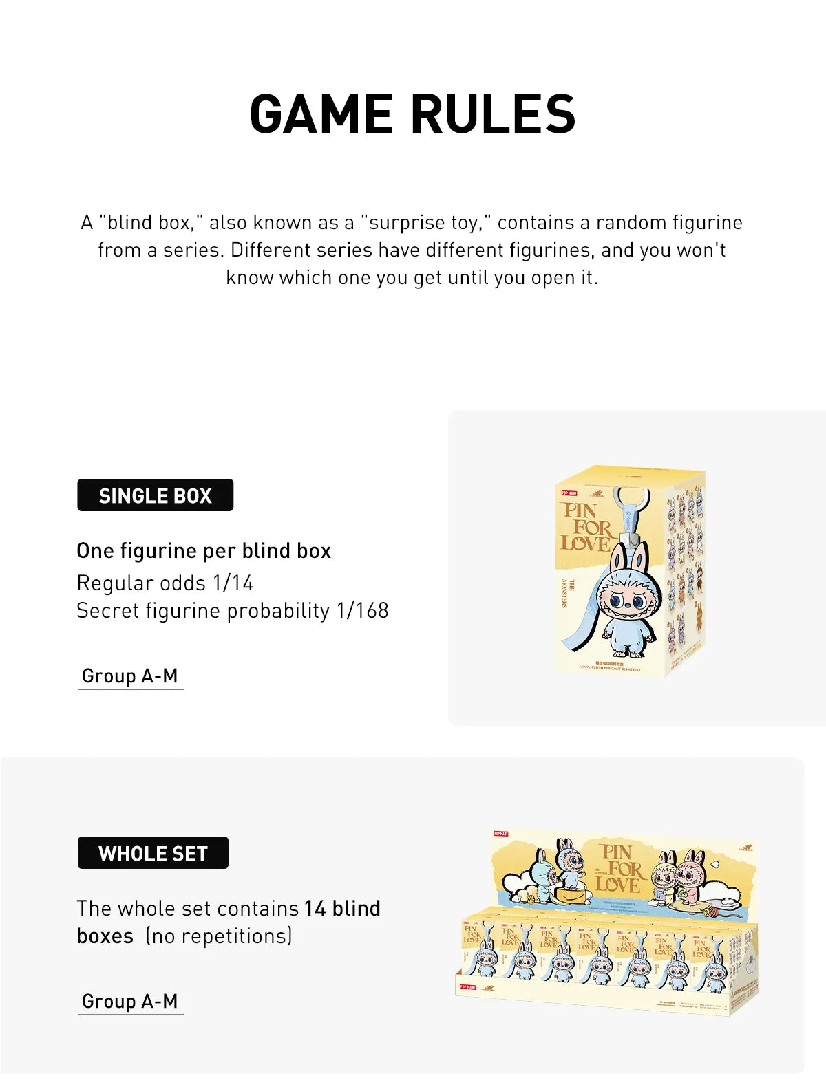 Labubu The Monsters Blind Box – Pin for Love (A-M) (Original)